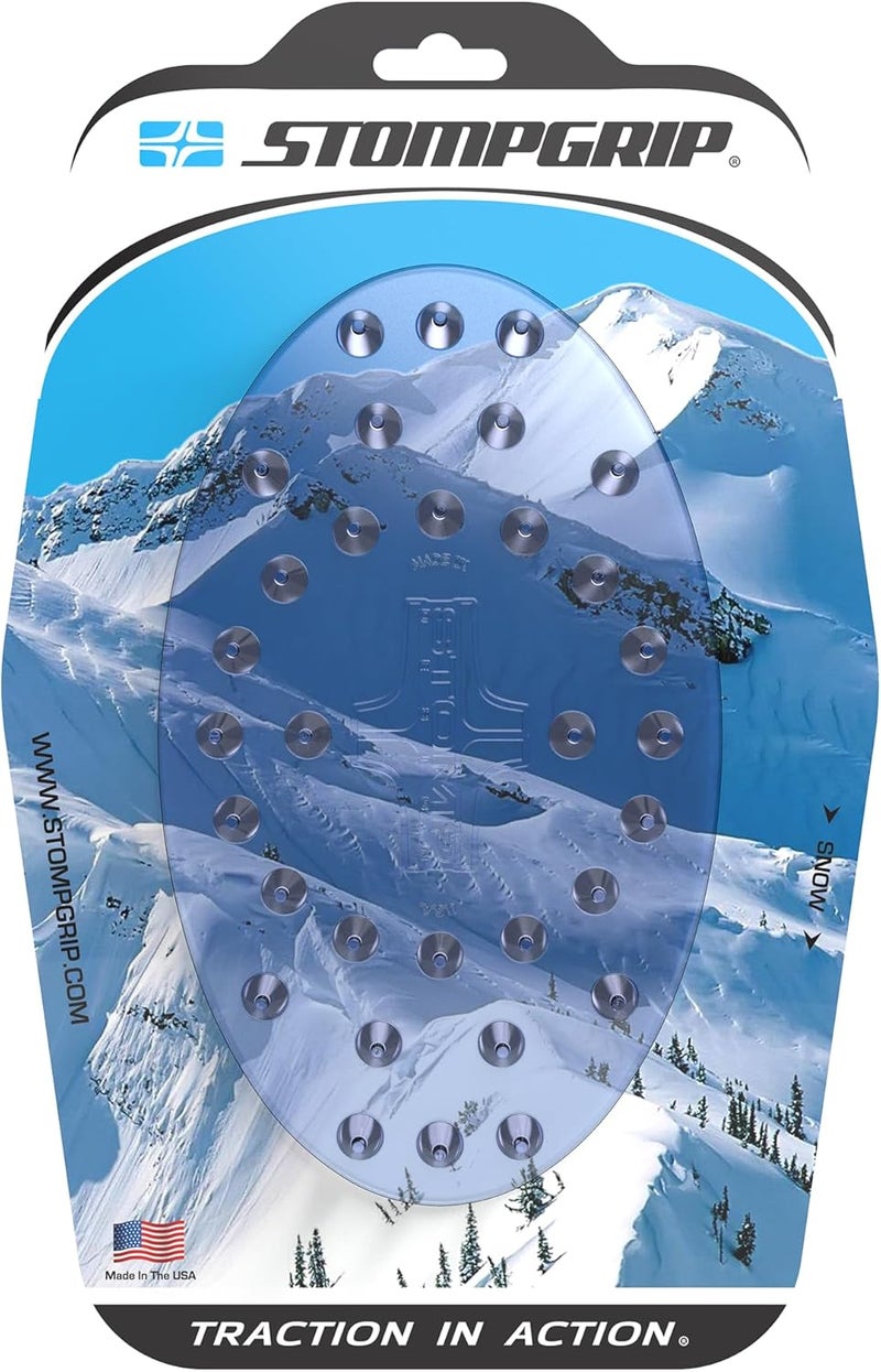 Stompgrip Premium Snowboard Stomp Pad | Oval | Old School Collection | 3D Design | Clear - Image 4